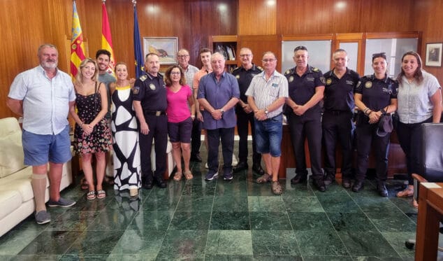 Imagen: Homenaje al oficial de policía de Xàbia Fernando Escolano