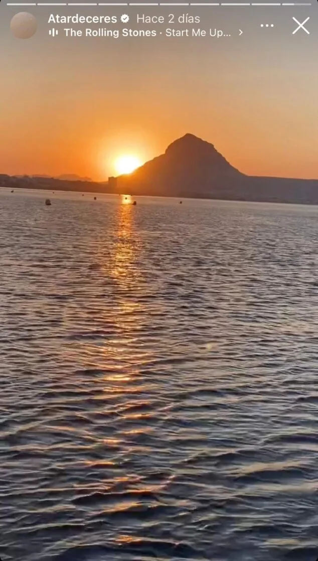 Imagen: Atardecer en Xàbia capturado por Antonio Canales en su Instagram