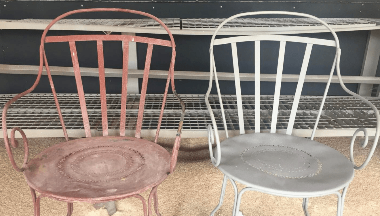 Decor Siena quita la pintura deteriorada de tus muebles metálicos