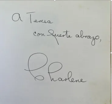 Dedicatoria a Teresa