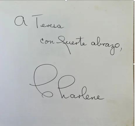 Dedicatoria a Teresa