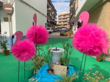 Decoración central de la Calle Triana de Xàbia