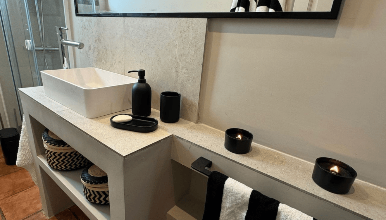 Baño elegante en esta casa de invierno en Jávea