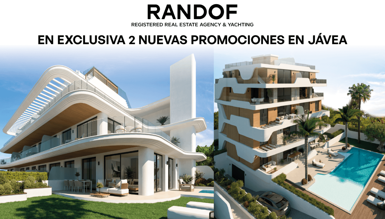 Dos nuevas promociones de lujo de la mano de RANDOF REAL ESTATE empiezan en breve en Jávea