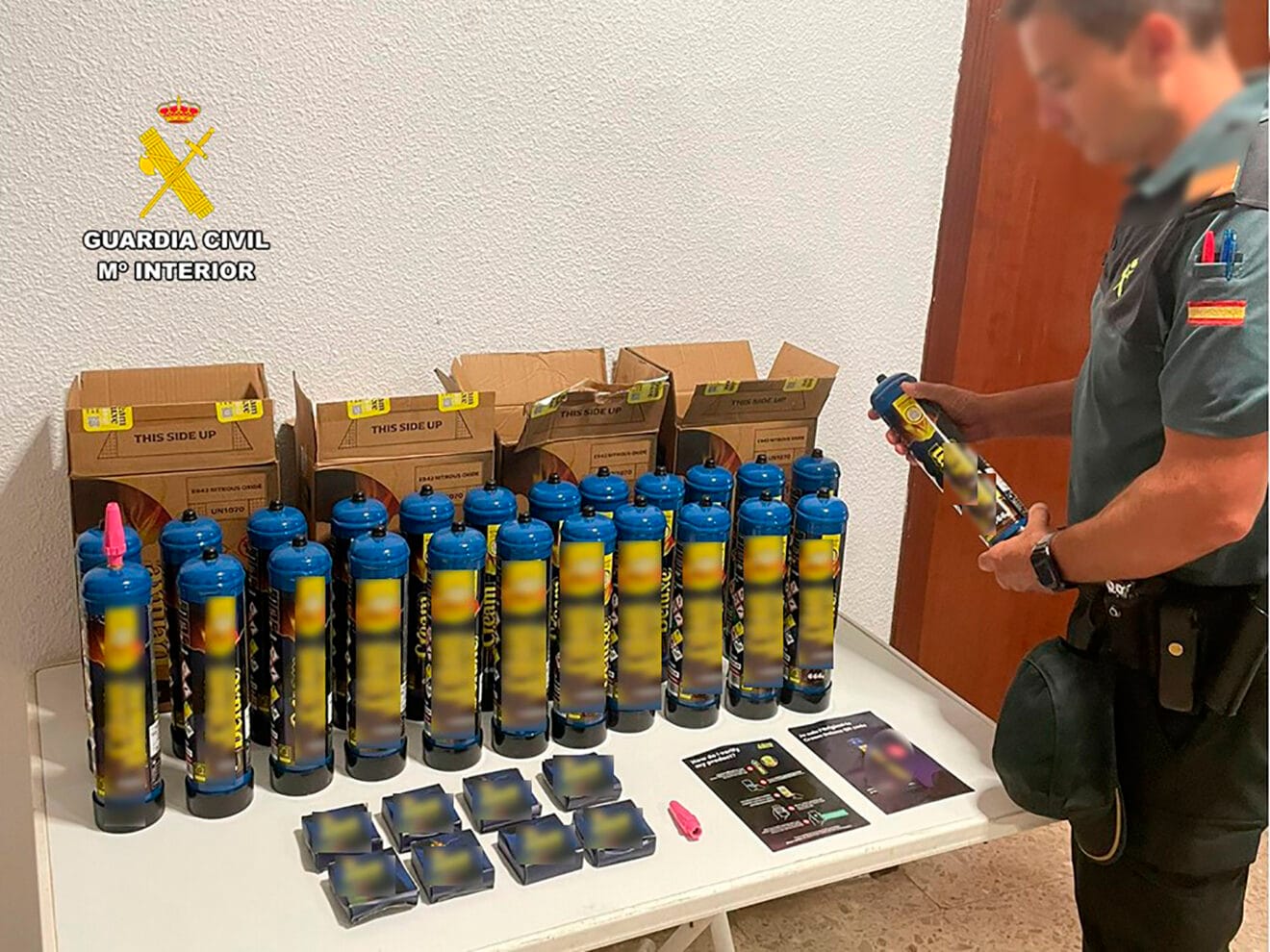 «Gas de la risa» interceptado en Xàbia