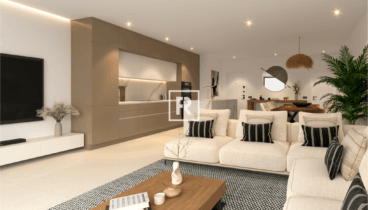 Las viviendas cuentan con un salón comedor de concepto abierto y una cocina moderna totalmente equipada
