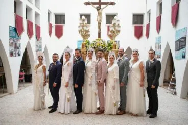 Mayorales 2024 junto al Cristo