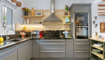 Moderna y equipada cocina en esta villa de Jávea