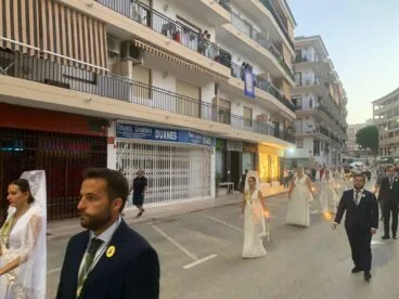Mayorales en la Procesión Virgen de Loreto Xàbia 2024