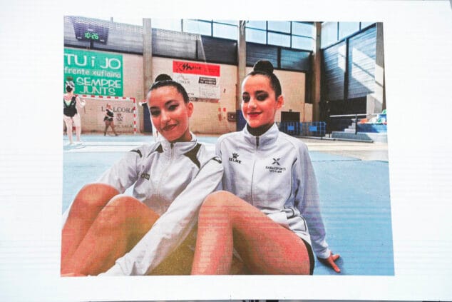 Imagen: Sarah y Laura en la XVIII Gala de l'esport Xàbia