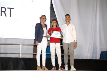Joven tenista en la XVIII Gala de l’esport Xàbia