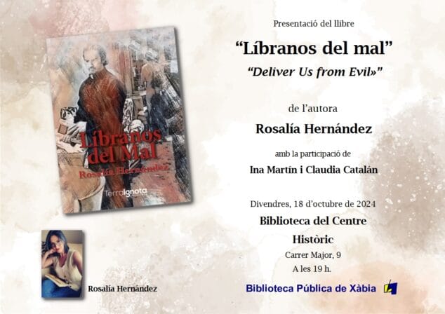 Imagen: Cartel de la presentación del libro