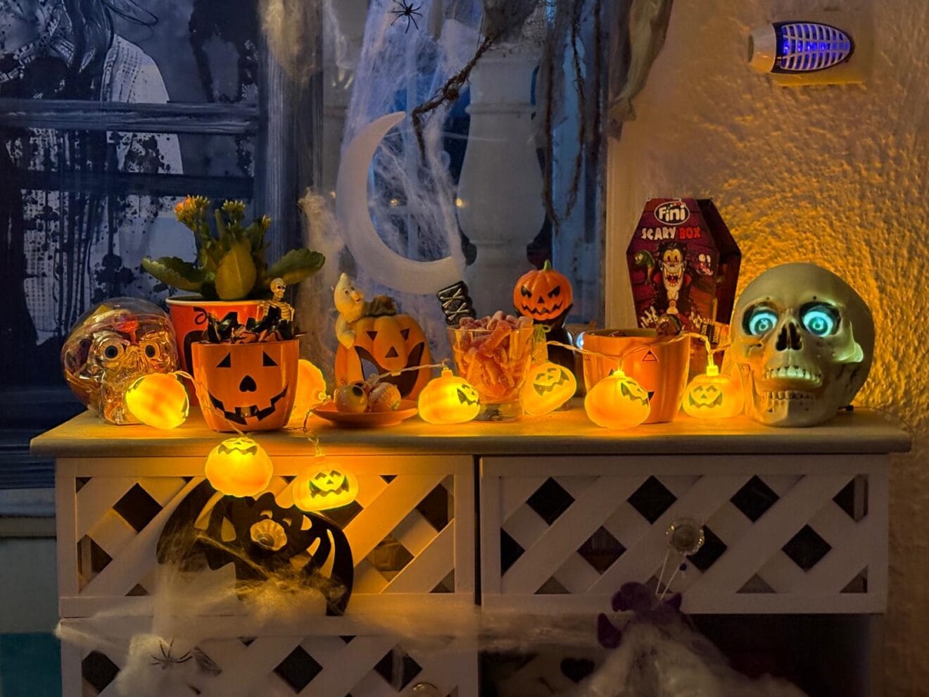 Detail der Dekoration eines Halloween