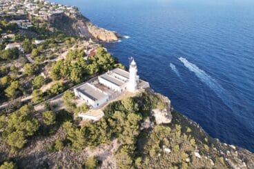 Der Leuchtturm Cabo de la Nao aus der Luft