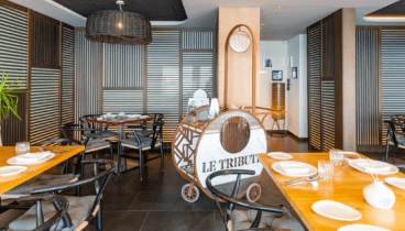 Ein Restaurant direkt am Strand