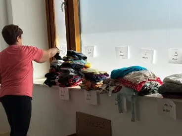 Donación de ropa para los damnificados por las inundaciones
