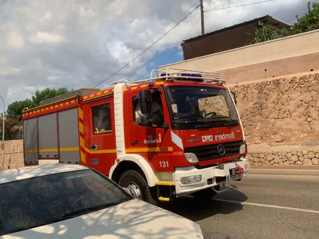 Imagen: Camión de Bomberos en Xàbia