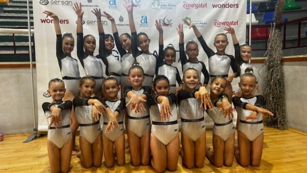 Imagen: Gimnastas del CD Montgó Xàbia