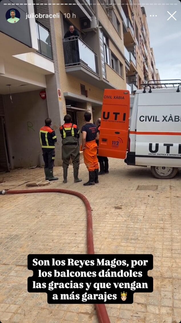 Imagen: Mensaje de alabanza en redes sociales a PC Xàbia