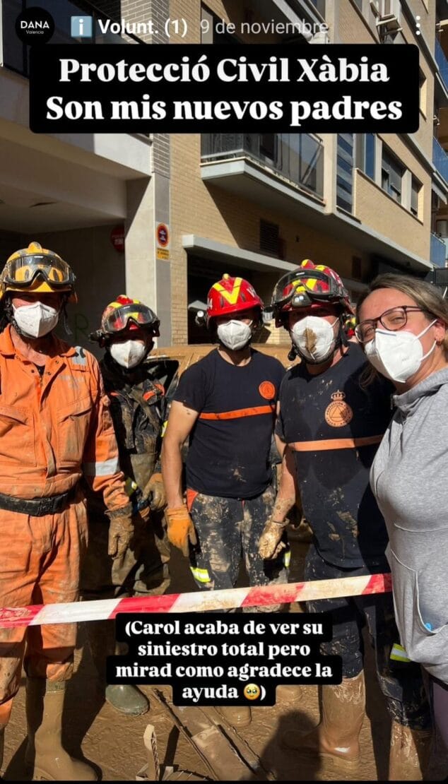 Imagen: Mensaje de gratitud a PC Xàbia