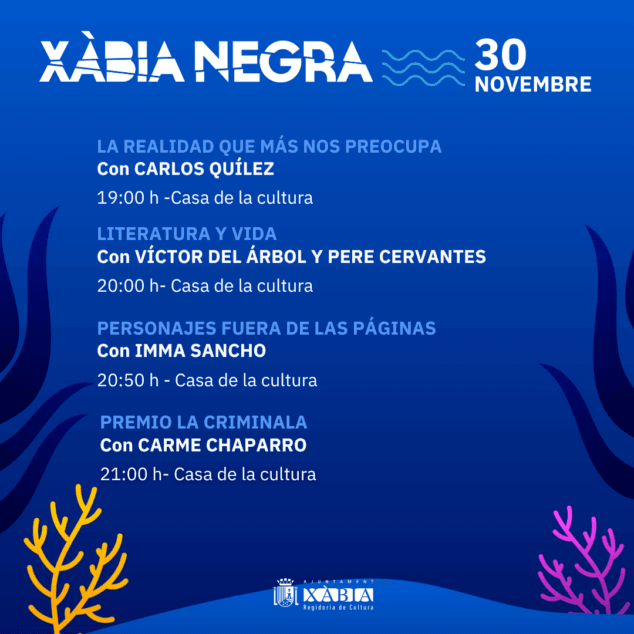 Imagen: Programación Xàbia Negra día 30 por la tarde