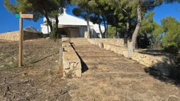 Acceso a la Ermita de Santa Lucía en Xàbia