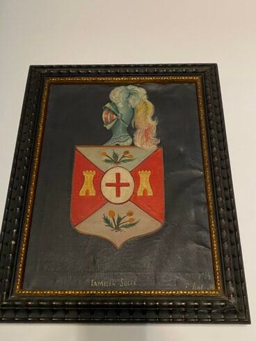 Escudo de los Soler en la Casa de Julio Cruañes Soler. (Archivo Particular)