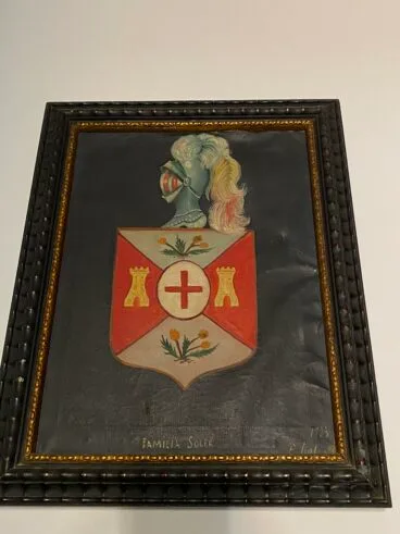Escudo de los Soler en la Casa de Julio Cruañes Soler. (Archivo Particular)