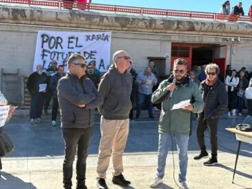 Pescadores en la lectura del manifiesto