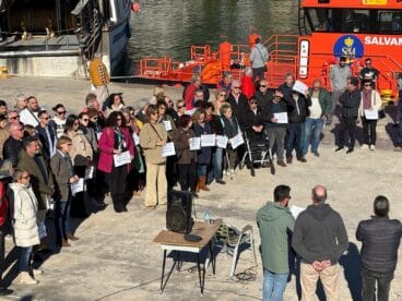 Protesta de los pescadores de Xàbia por la nuevas medidas de Bruselas