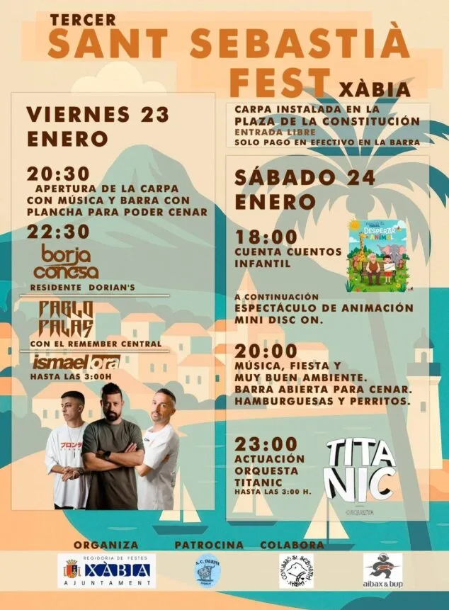 Imagen: Cartel del Sant Sebastià Fest