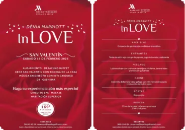 Disfruta de una velada especial en Hotel Dénia Marriott