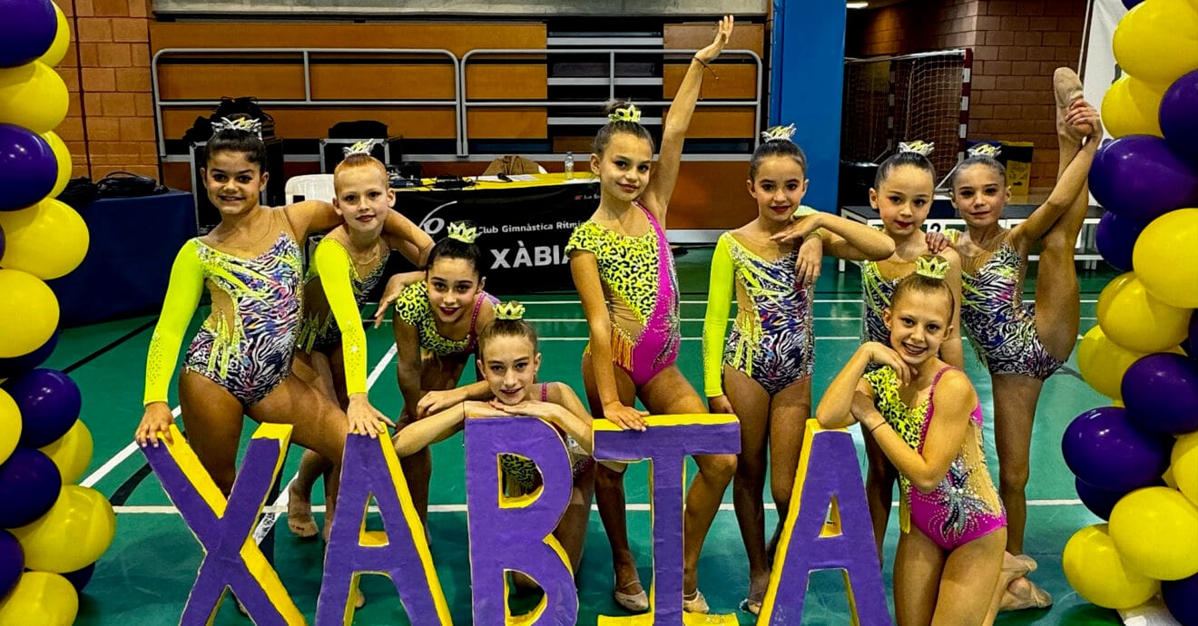 Las gimnastas de Xàbia brillan en el Autonómico de Dúos, Tríos y Conjuntos