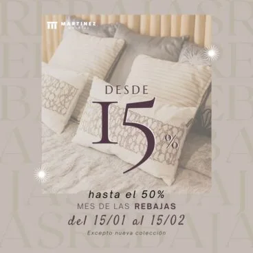 Rebaja en Muebles Martínez de hasta el 50%