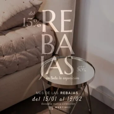 Rebajas en complementos y decoración del hogar en Muebles Martínez