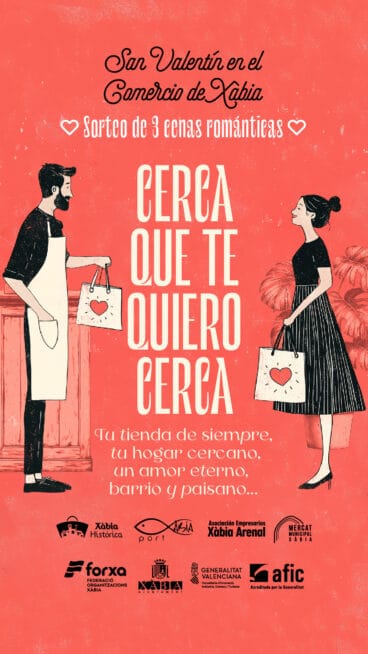 Campaña San Valentin 2025 del comercio de Xàbia