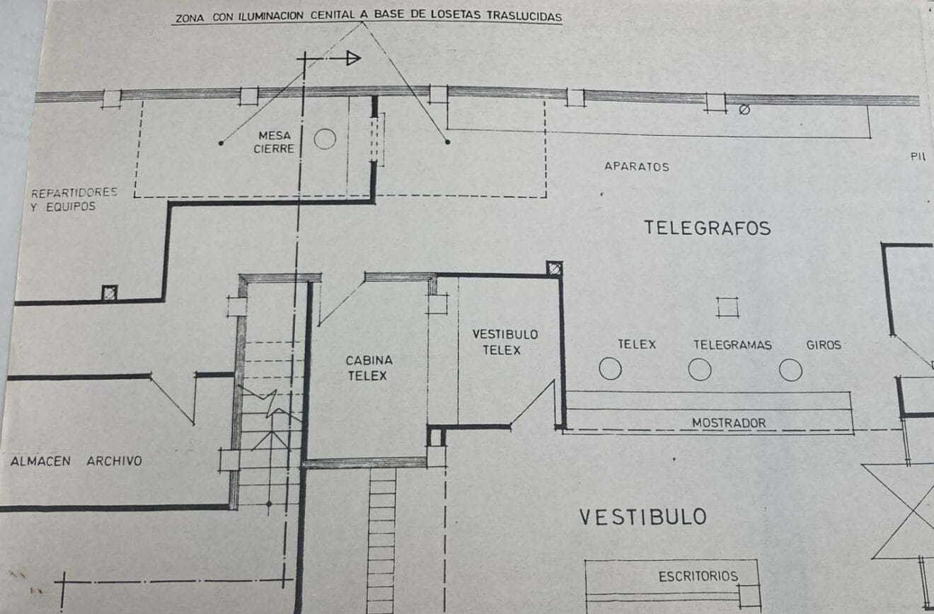 Distribución de la oficina de Correos y Telegrafos de Xàbia en su apertura | Foto AMX