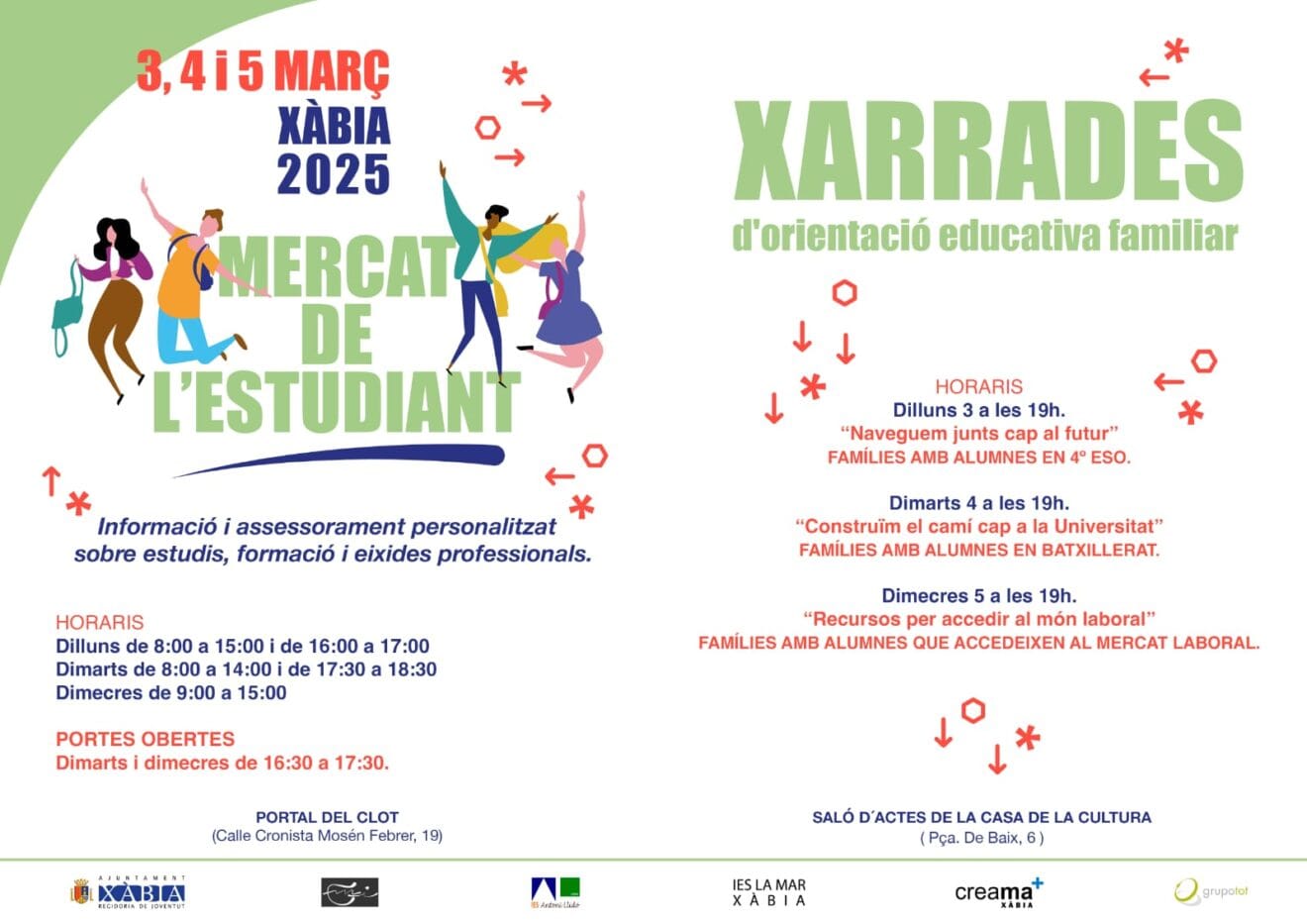 Mercat de l'estudiant a Xàbia