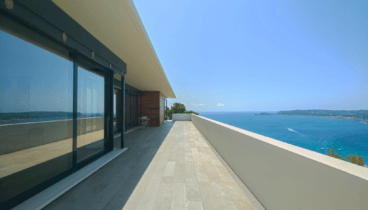 Panorámica de la costa desde la villa