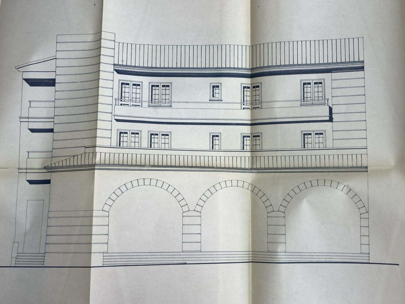 Plano del proyecto del edificio de Correos y Telégrafos | Foto AMX