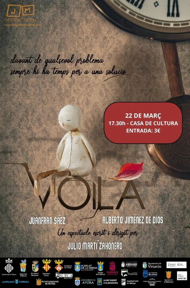 Cartel teatro familiar en Xàbia