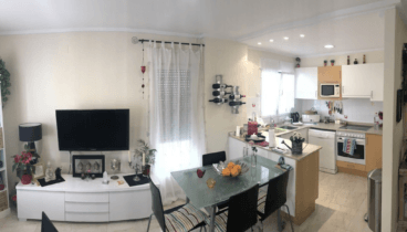 Cocina y salón comedor, todo en uno