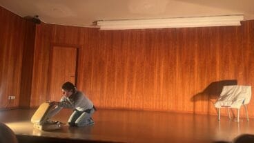 Durante la obra de Bésame 2.0 en Xàbia