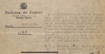 Fragmento de los documentos de los dos organismos encargados de la defensa de la costa xabiera | Foto Arxiu Municipal de Xàbia