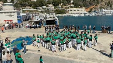 Acto de la Muixeranga en el Puerto de XàbiaActo de la Muixeranga en el Puerto de Xàbia