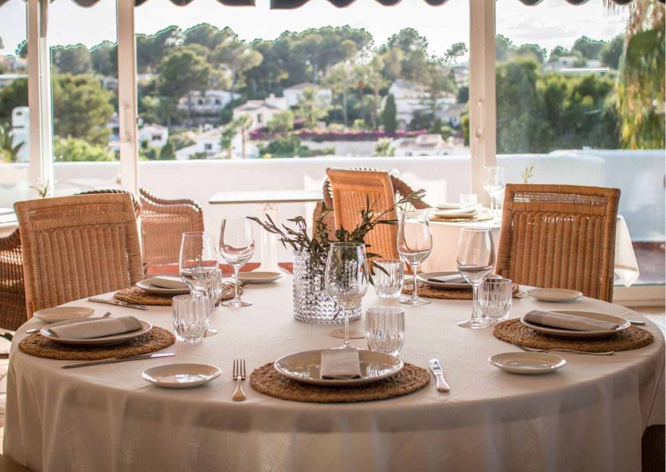 Mesa en el Restaurante Madre de Xàbia