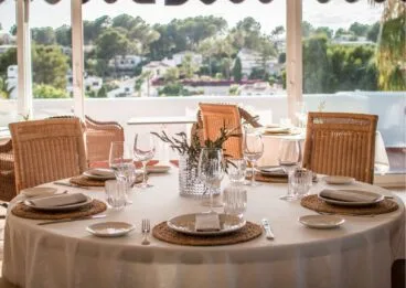 Mesa en el Restaurante Madre de Xàbia