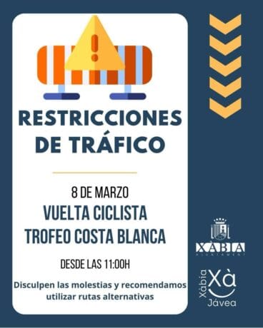 Restricciones de tráfico por la vuelta ciclista