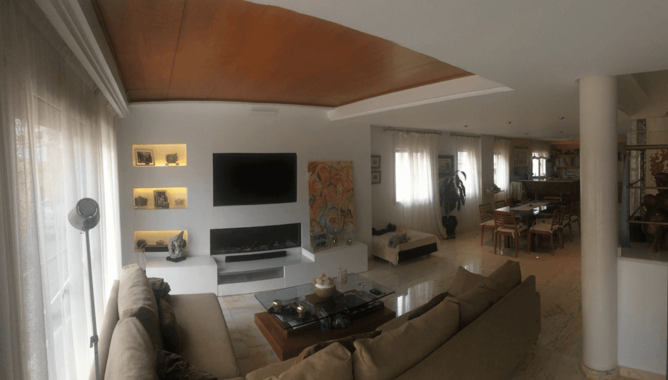 Una casa con estancias amplias y abiertas