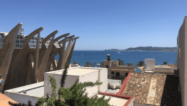 Vistas desde la casa al puerto de Jávea